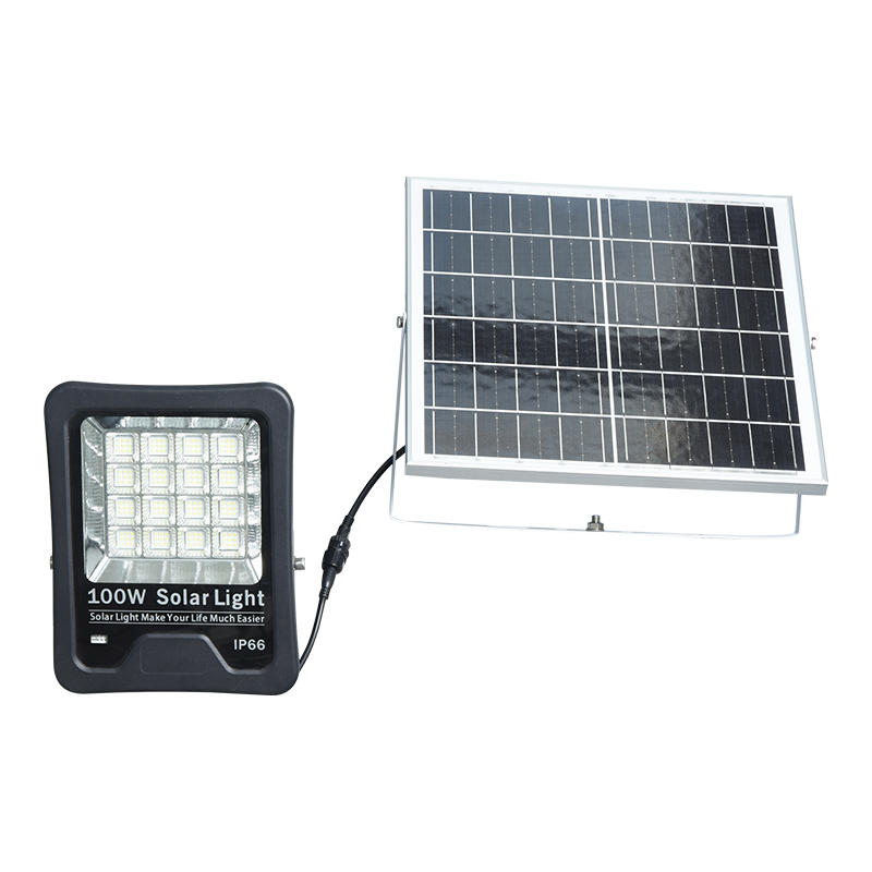 PY-SLFL20-100 W lítium-ion akkumulátoros napelemes világítás